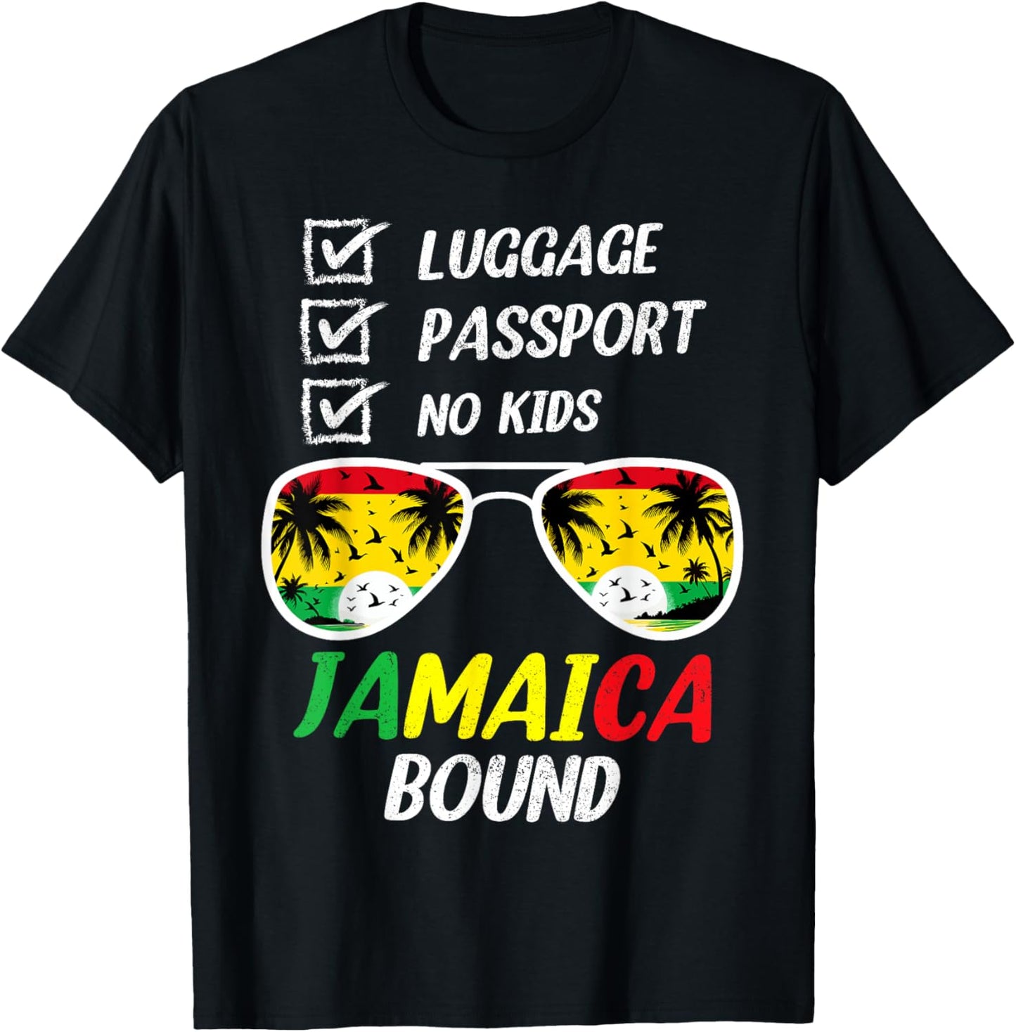 Jamaican Travel Vacation Trip Outfit to Jamaica Men Women T-Shirt - T-Shirt | Black