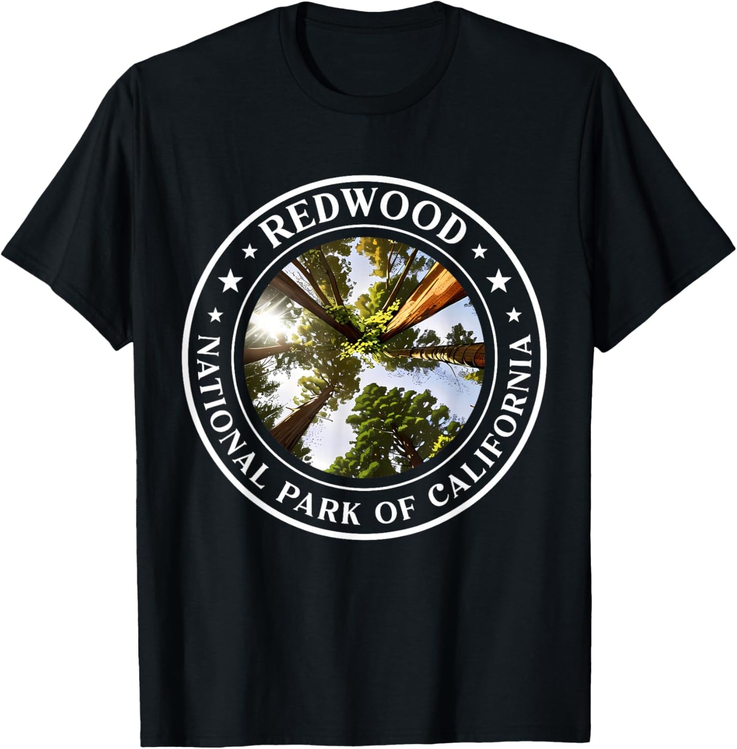 Redwood National Park of California Redwood Forest T-Shirt - T-Shirt | Black