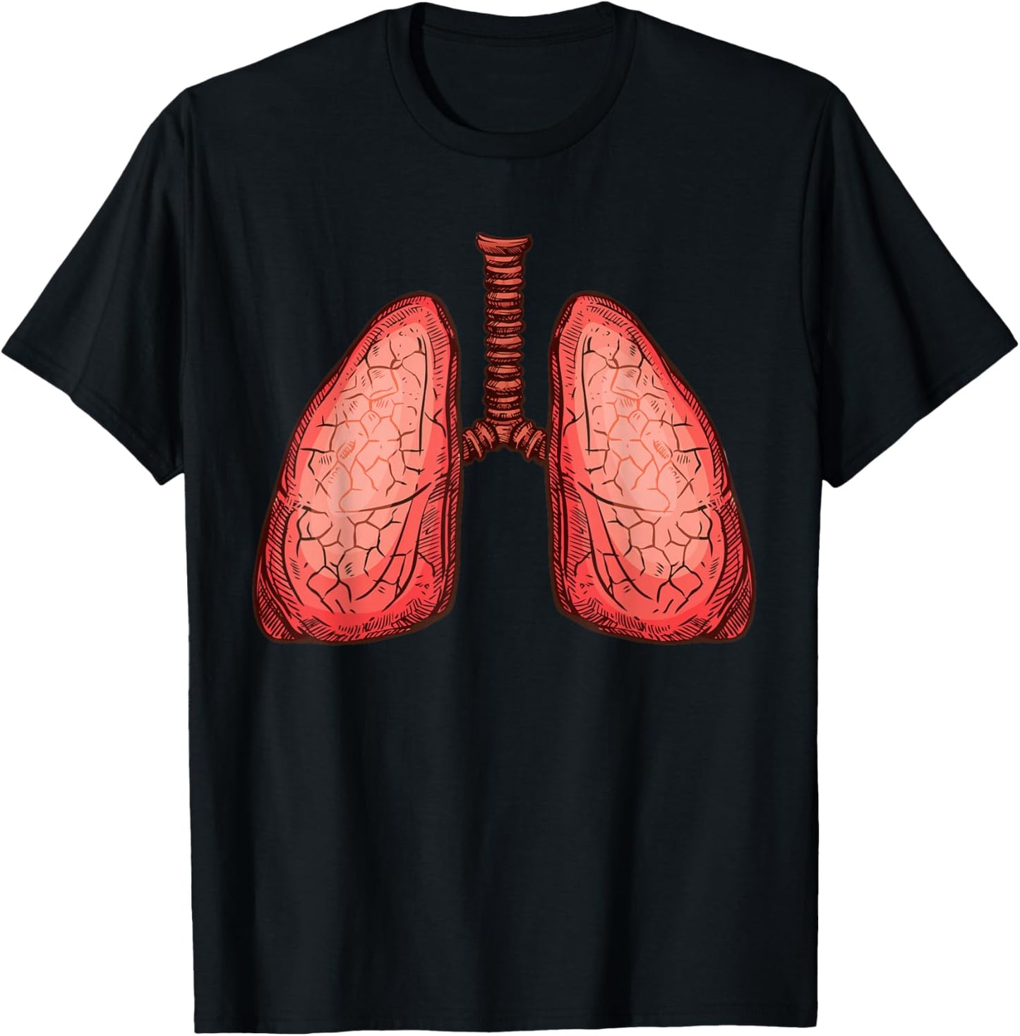Human Body Organs Anatomy Group Costumes - Lungs Costume T-Shirt - T-Shirt | Black