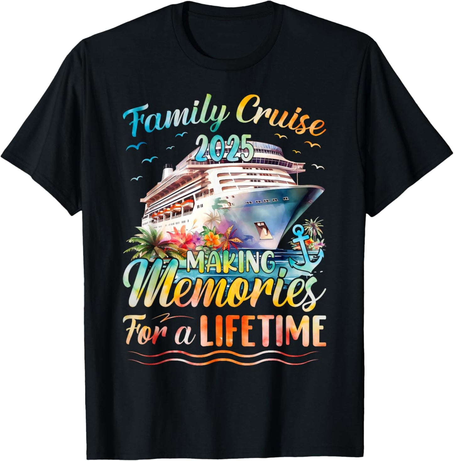 Family Cruise Party Celebration Costume Outfit Co Family Matching Cruise Vacation T-Shirt - T-Shirt | Black