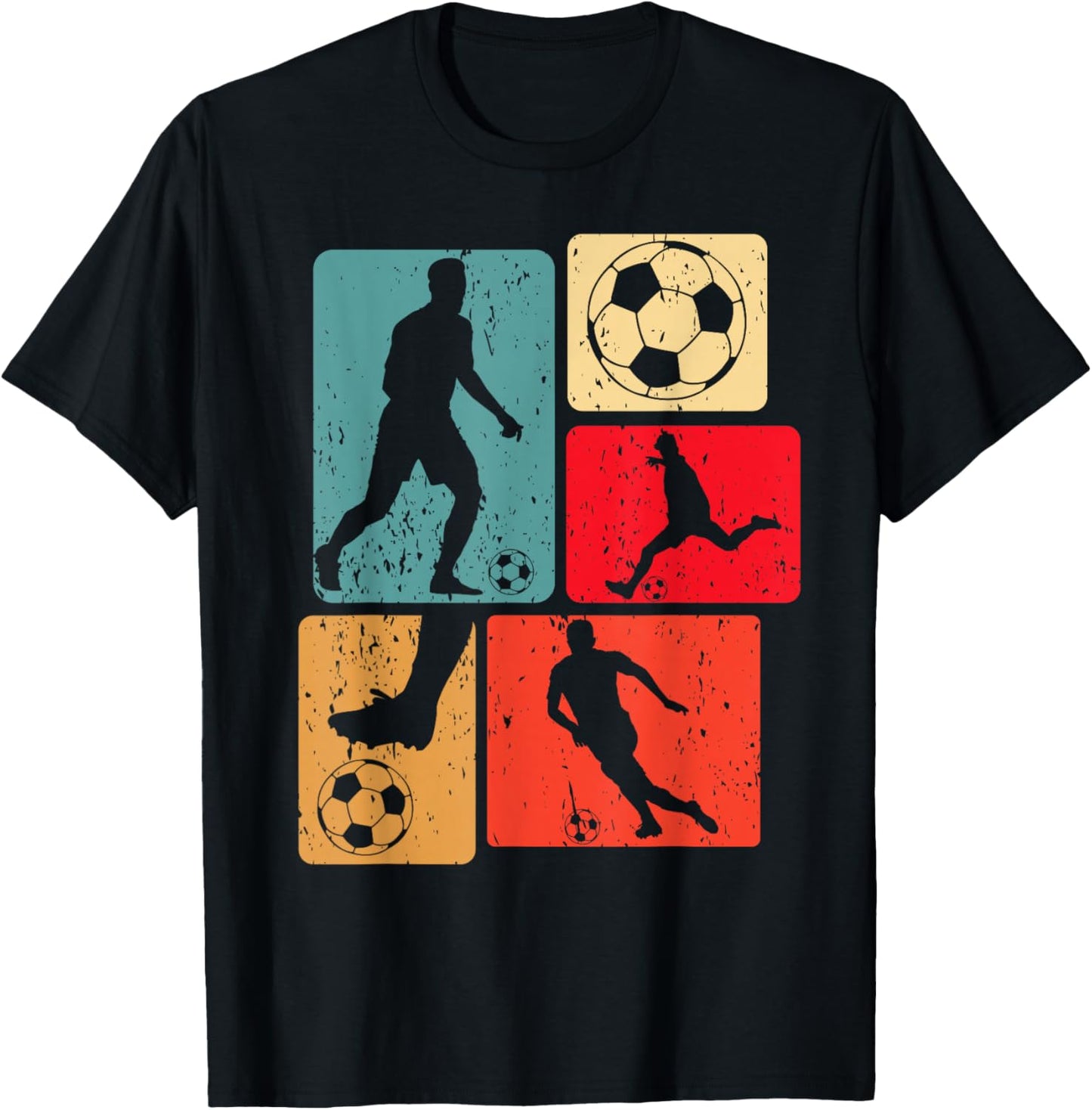 Funny Soccer Player Ball Game Enthousiast Boys Soccer T-Shirt - T-Shirt | Black
