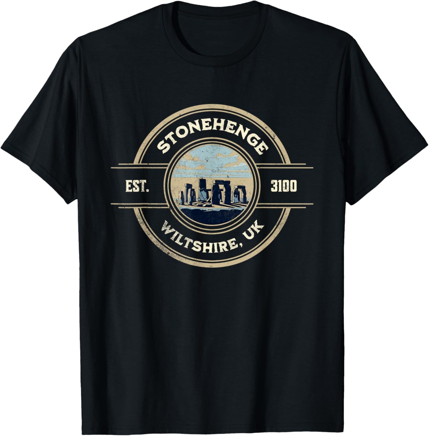 Stonehenge England Souvenir / Stonehenge T-Shirt - T-Shirt | Black