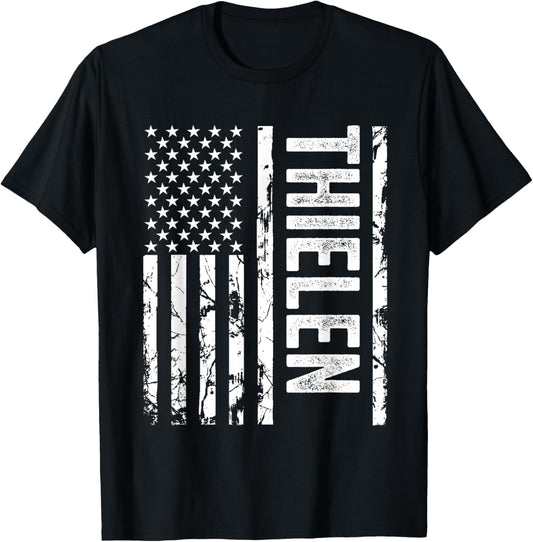 Thielen Last Name Funny Surname Team Thielen Family Reunion T-Shirt - T-Shirt | Black