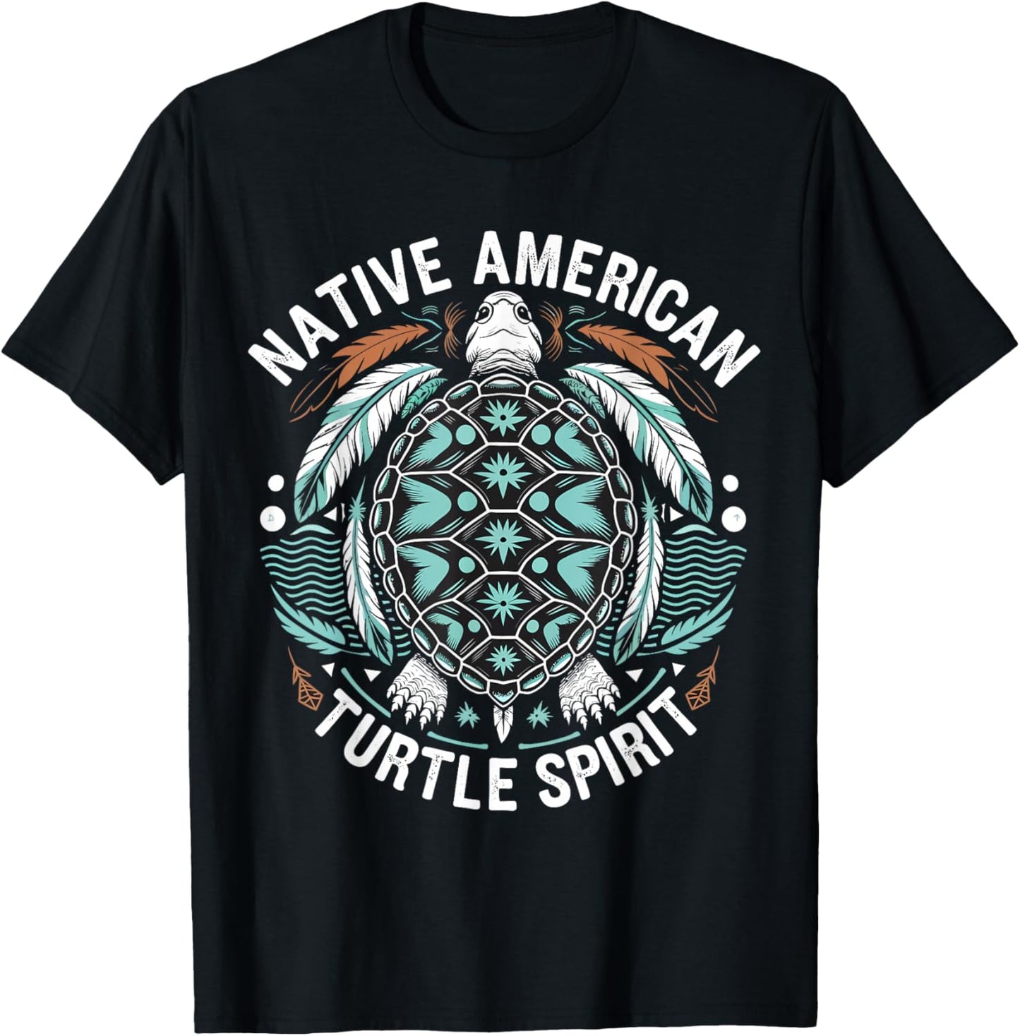 Turtle Spirit Indigenous Native Americans T-Shirt - T-Shirt | Black