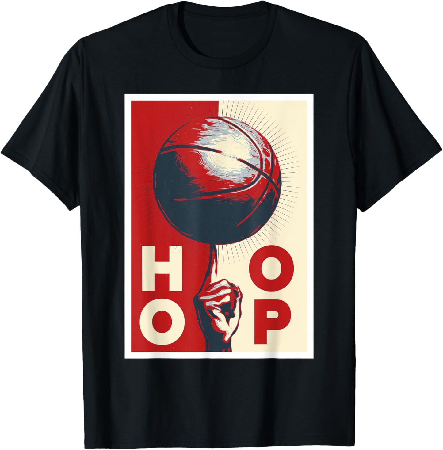 Hoop Basketball Player Streetball Lover T-Shirt - T-Shirt | Black