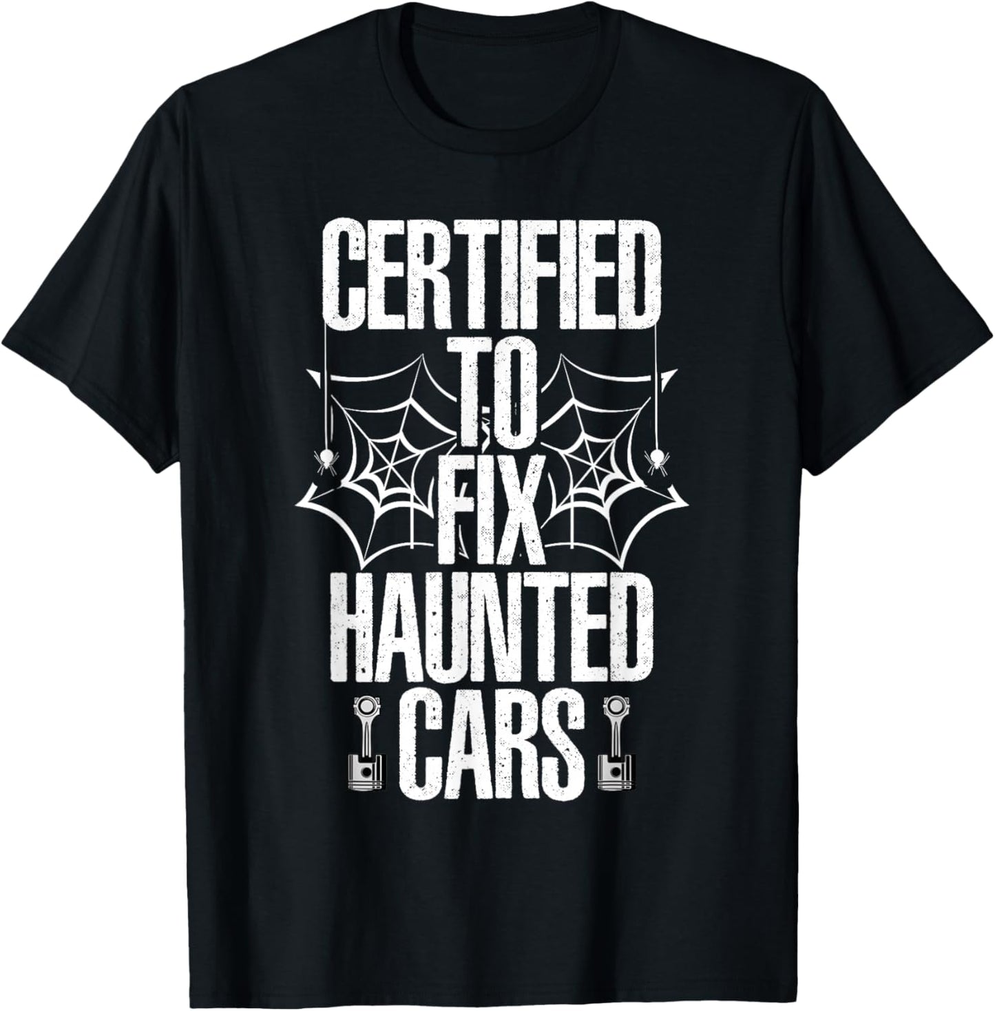 Mechanic Halloween Creepy Car Garage Spooky T-Shirt - T-Shirt | Black