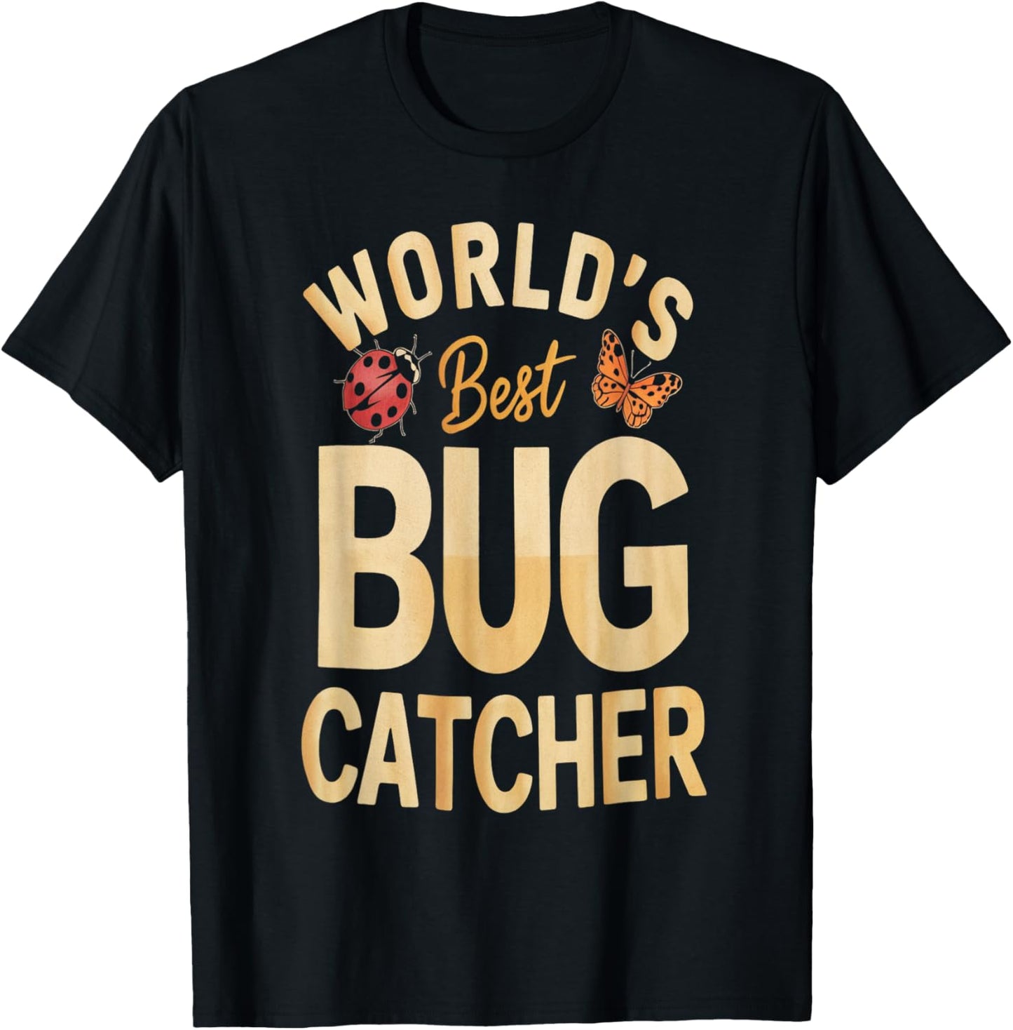 World's Best Insect Catcher Funny Explorer Design T-Shirt - T-Shirt | Black