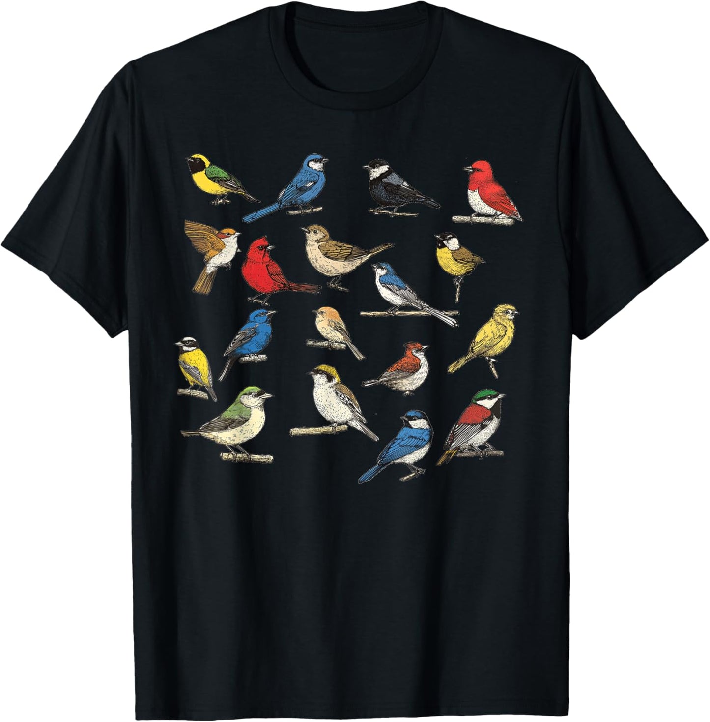 Birds Lover Watching for Watcher Bird Cool Birdwatching T-Shirt - T-Shirt | Black