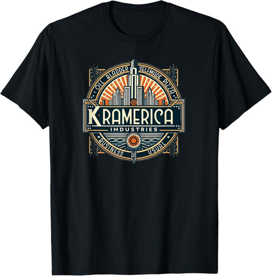 Art Deco Kramerica Industries T-Shirt - T-Shirt | Black