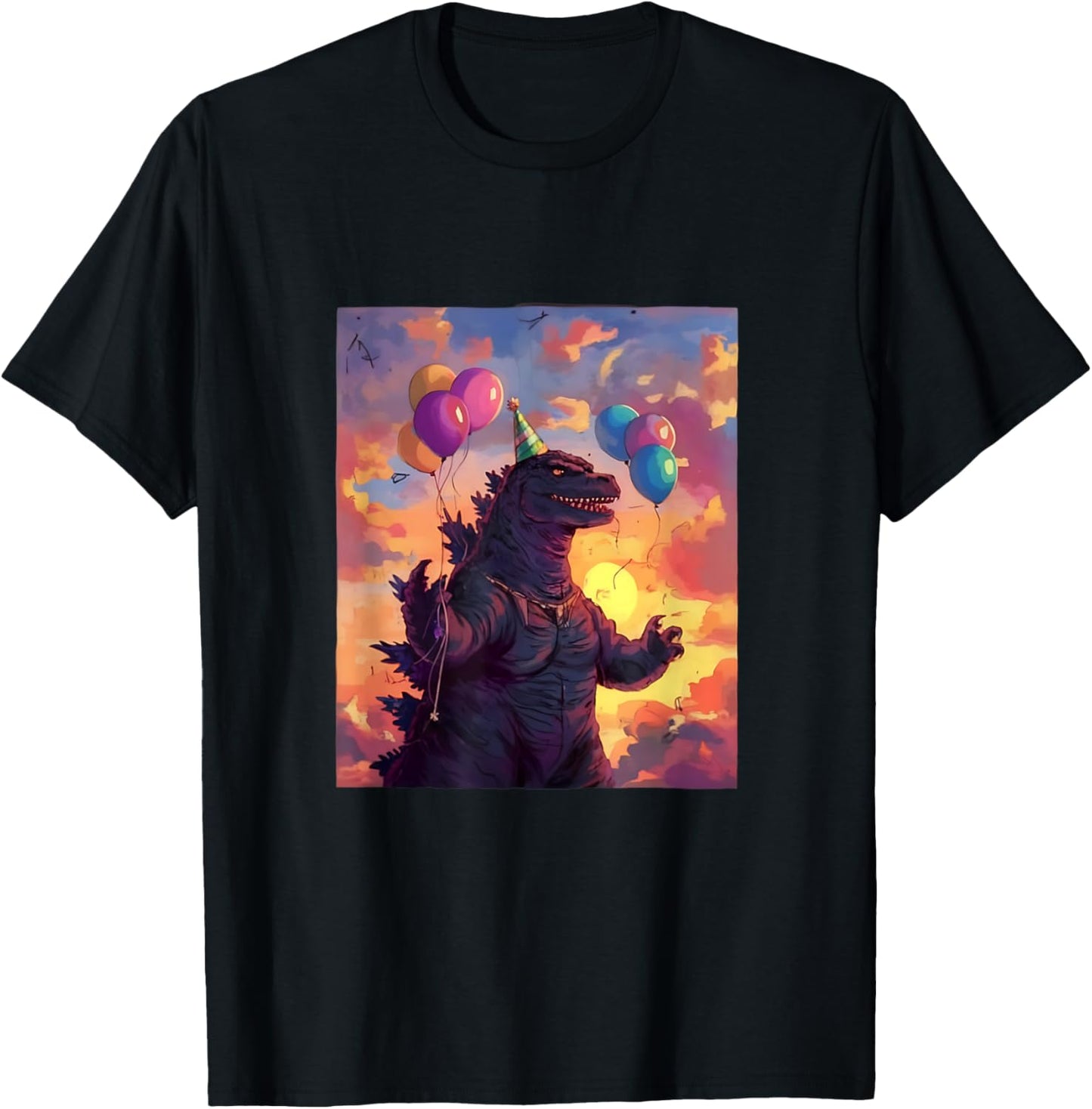 Kaiju Birthday Party Japan Monster Movie Bday Japanese T-Shirt - T-Shirt | Black