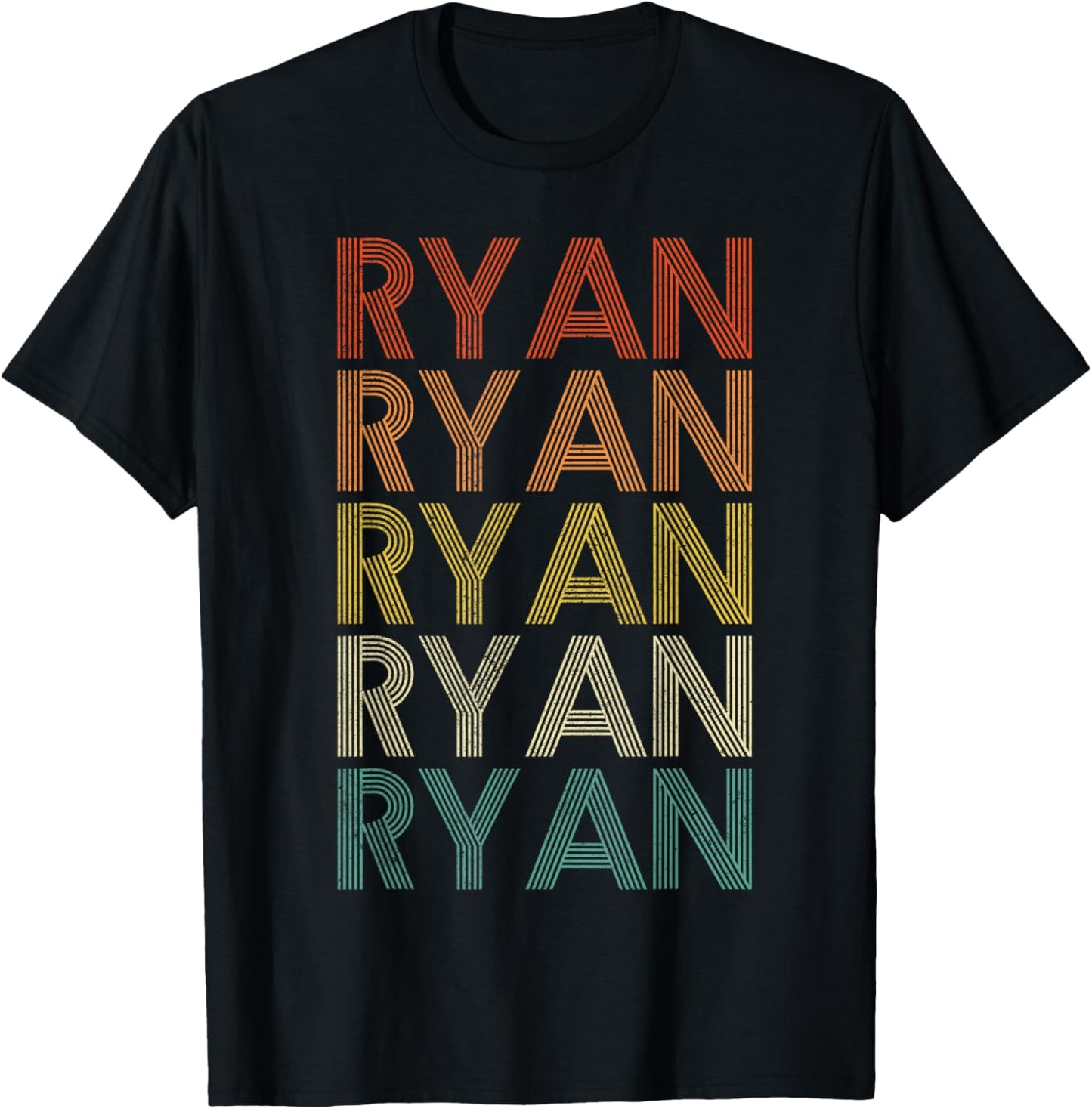 Ryan Vintage Retro T-Shirt - T-Shirt | Black