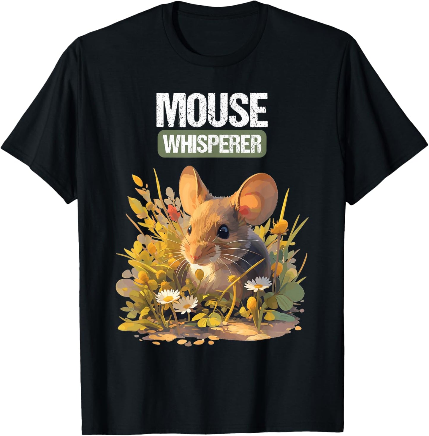 Mouse Whisperer. Mice Mouse T-Shirt - T-Shirt | Black