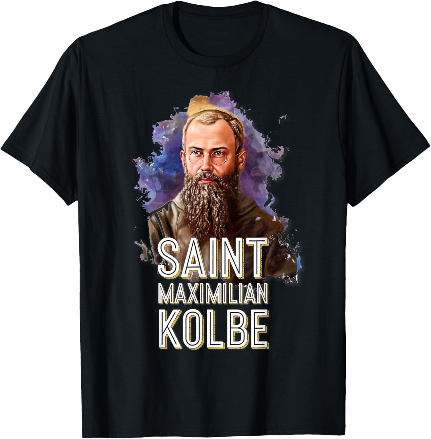 Militia of The Immaculata St. Maximilian Kolbe Catholic T-Shirt - T-Shirt | Black