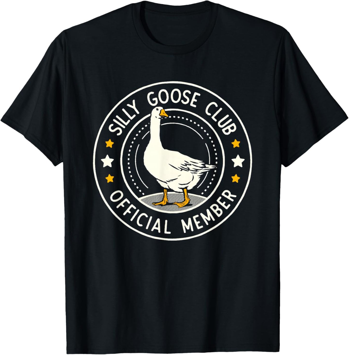 Duck Silly Goose Club Member T-Shirt - T-Shirt | Black