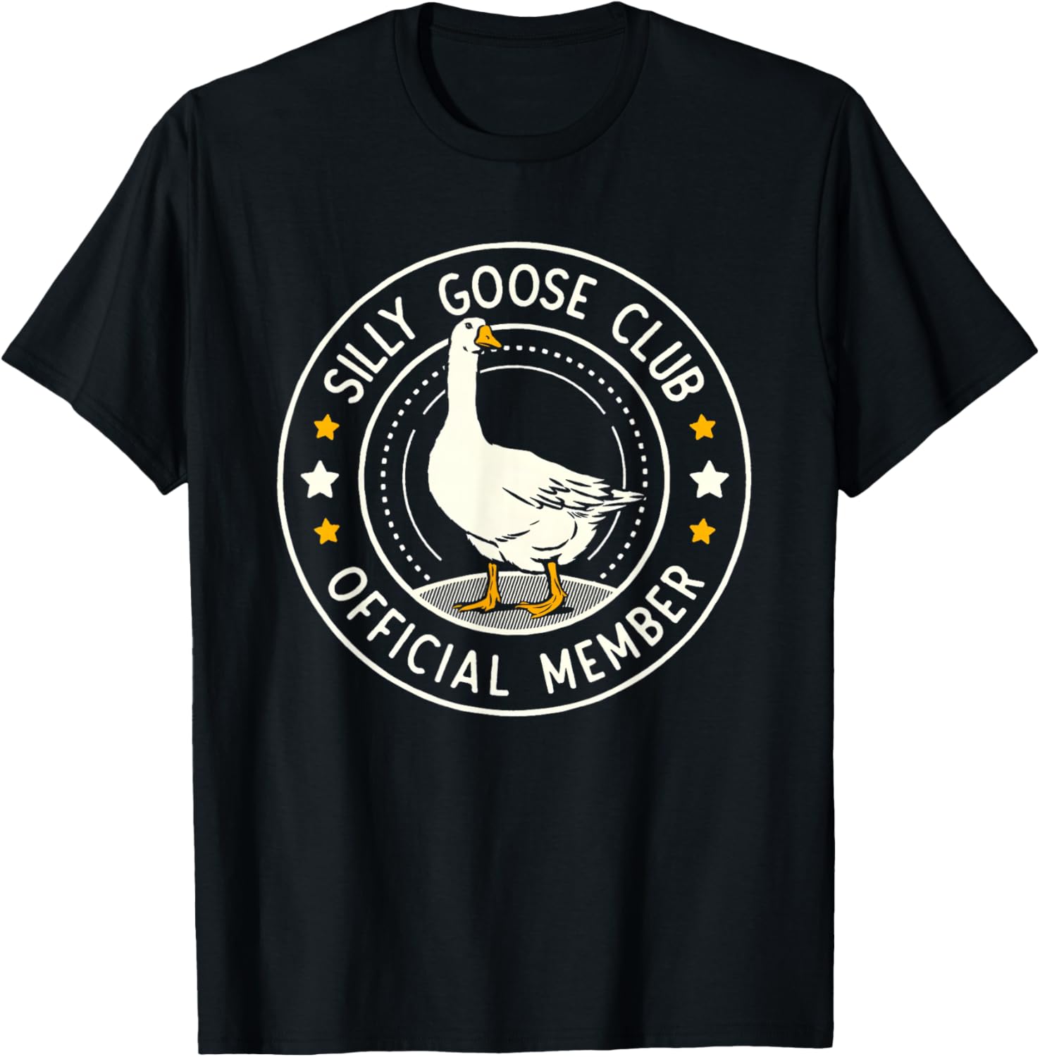 Duck Silly Goose Club Member T-Shirt - T-Shirt | Black