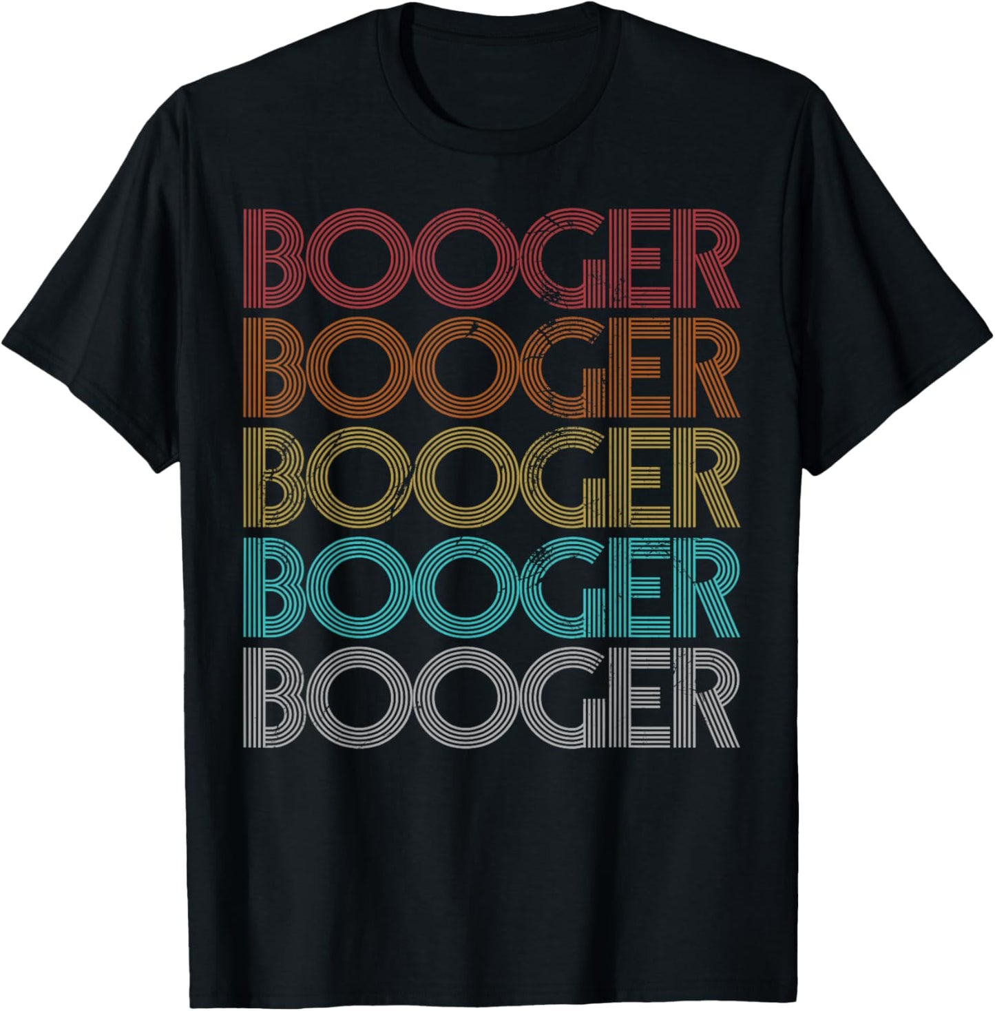 Retro Vintage Booger T-Shirt - T-Shirt | Black