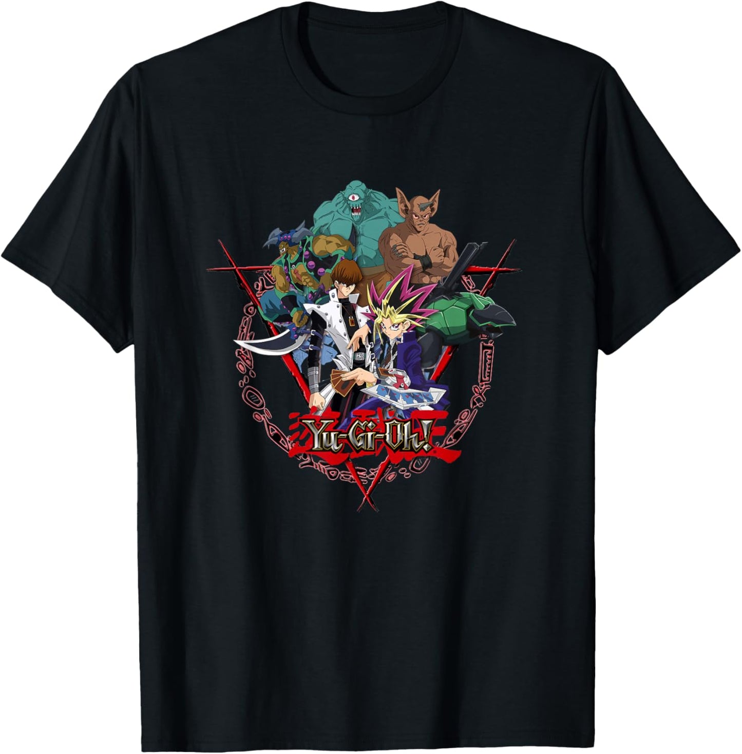 Yami Yugi & Kaiba Seto Logo PAPL606 T-Shirt - T-Shirt | Black