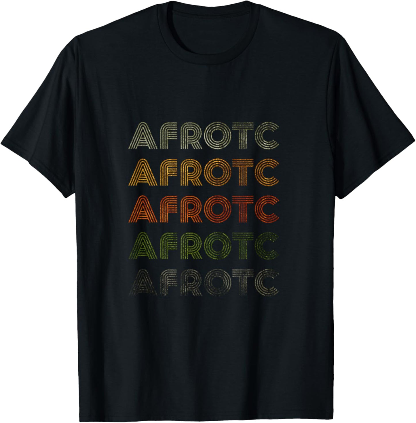 Love Heart Afrotc Grunge Vintage Style Black Afrotc T-Shirt - T-Shirt | Black