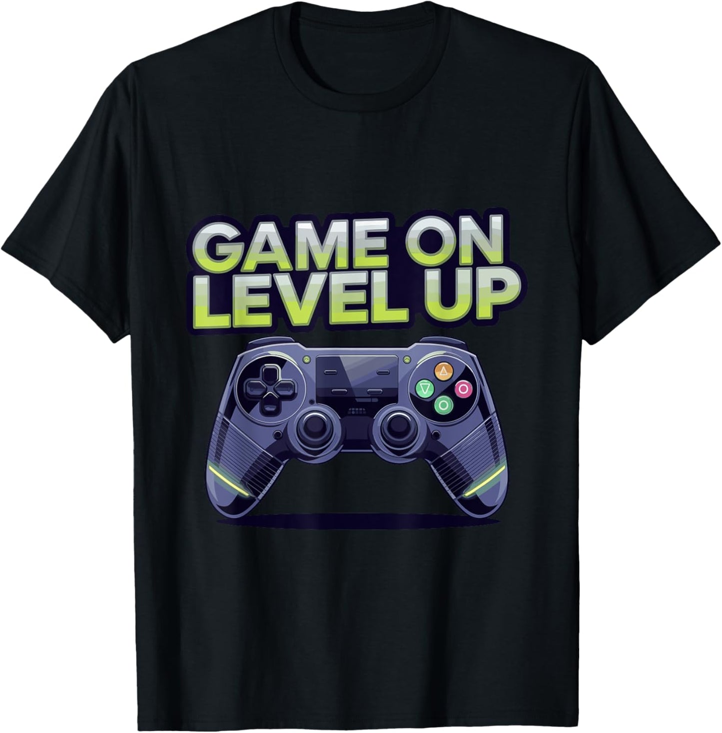 Funny Gamer Gaming Birthday Game On Level Up T-Shirt - T-Shirt | Black