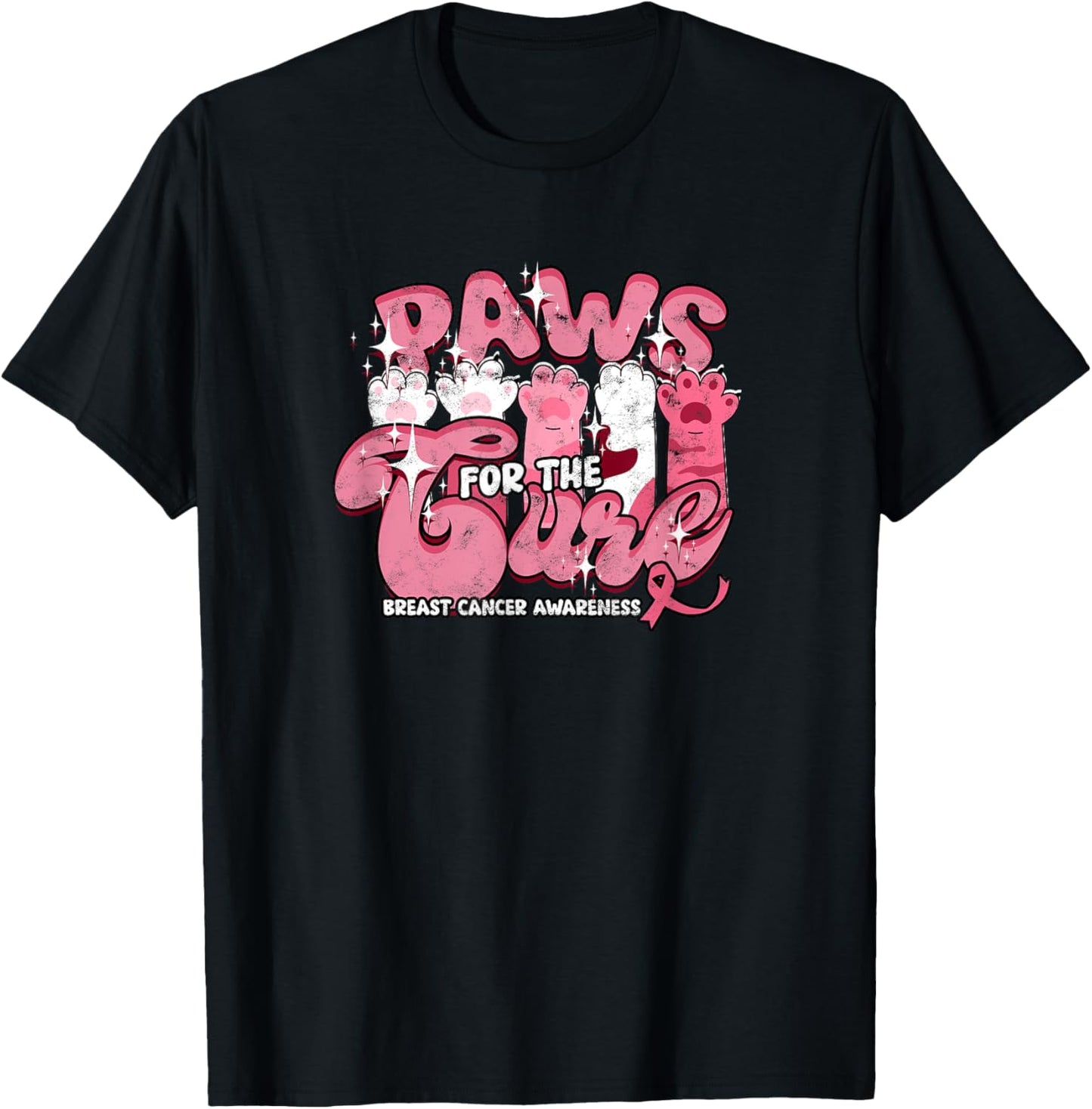 Paws for the Cure - Awareness T-Shirt - T-Shirt | Black