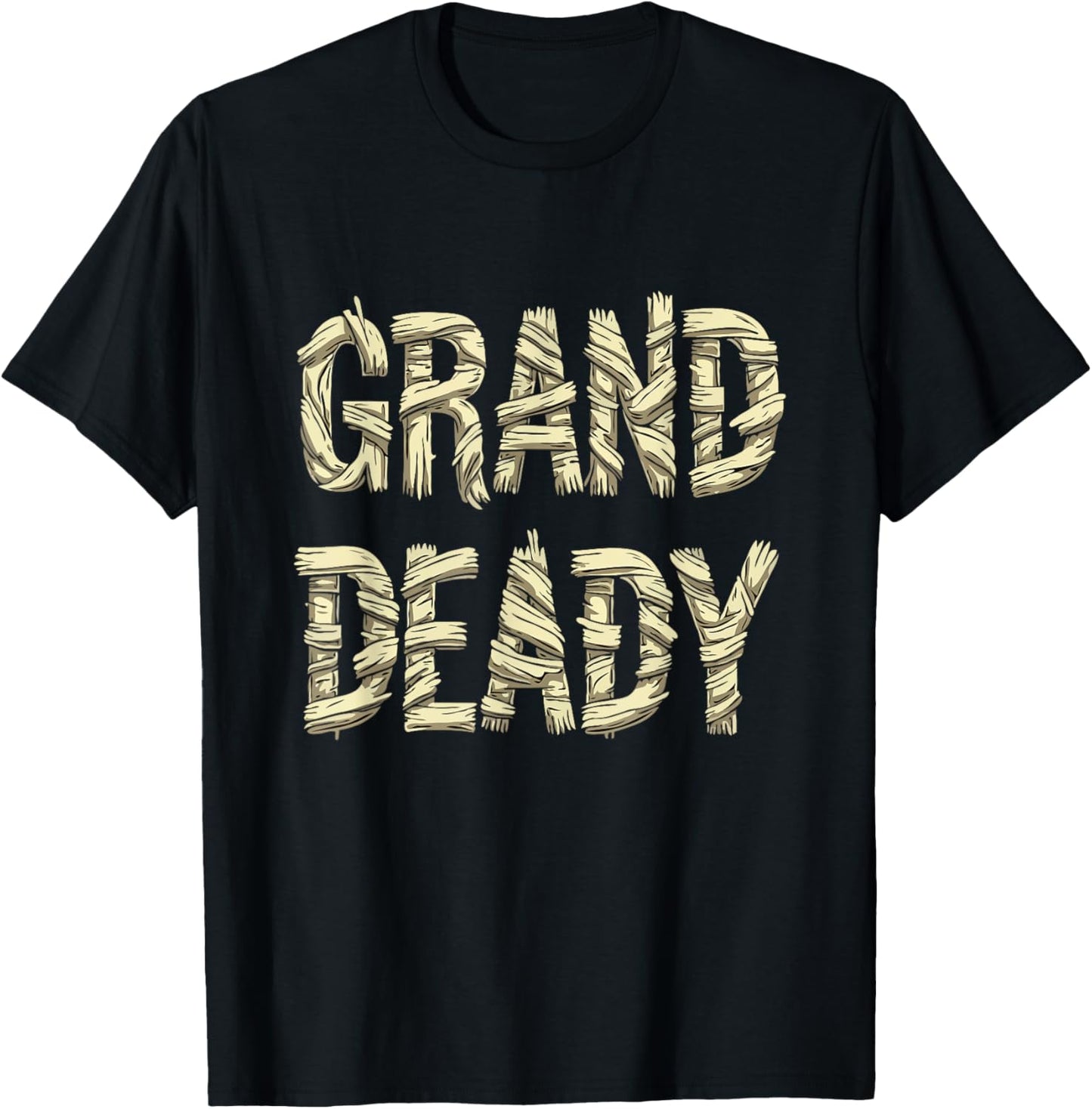 Funny Grand Mummy Matching Couple Halloween Family Costume T-Shirt - T-Shirt | Black