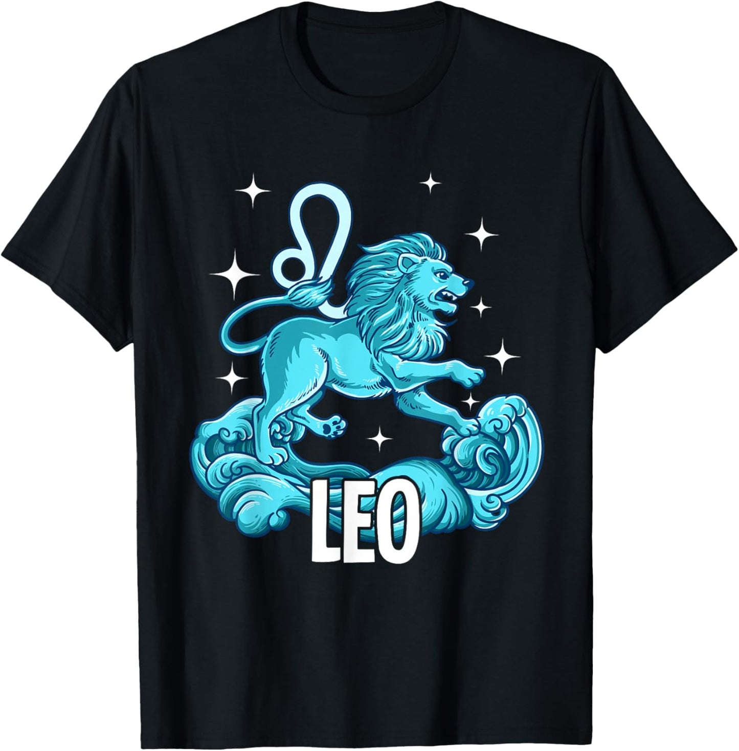 Leo Zodiac Sign T-Shirt - T-Shirt | Black