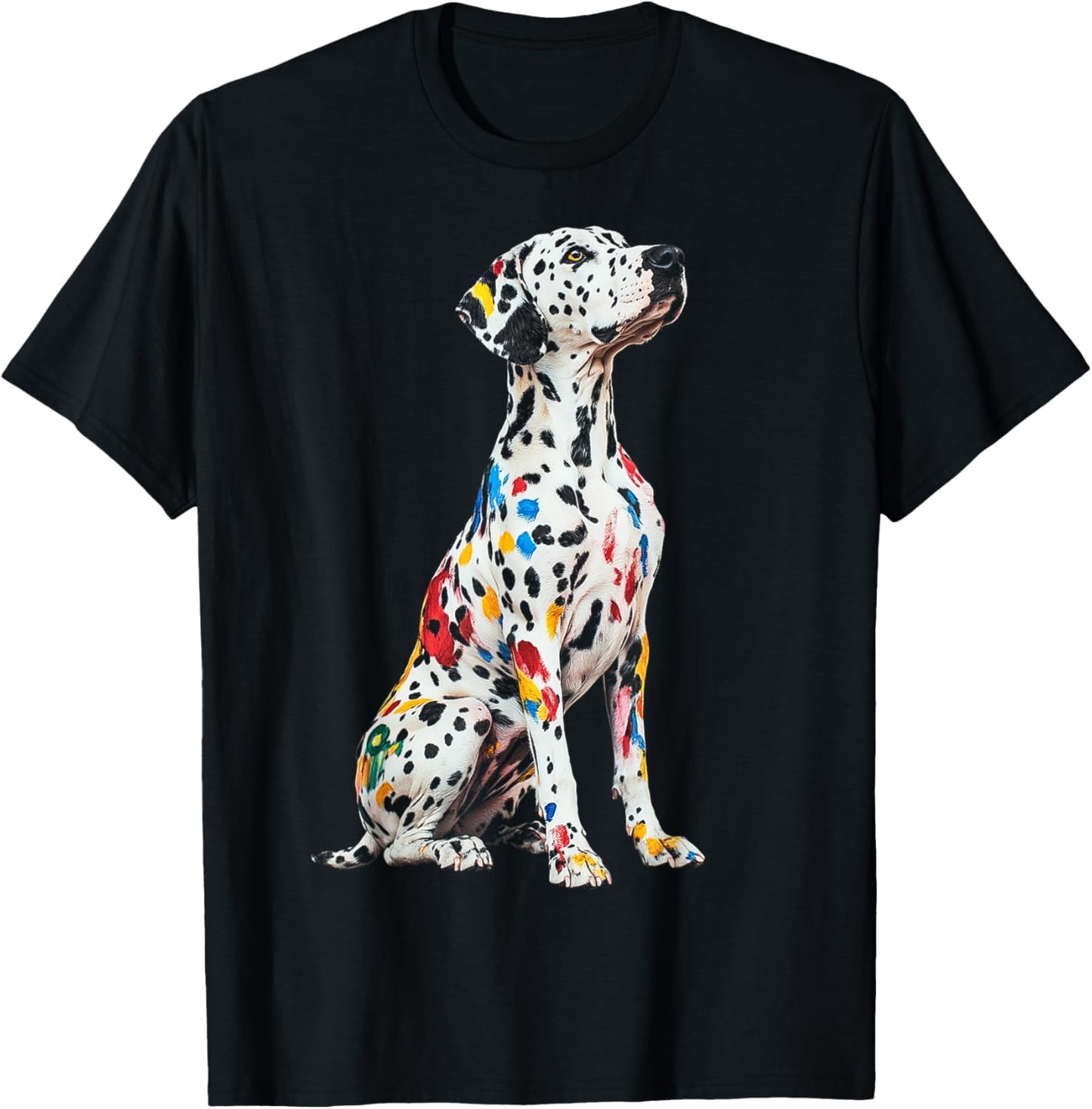 Dalmatian Dog Motif Pet Art Dalmatian Women Kids T-Shirt - T-Shirt | Black