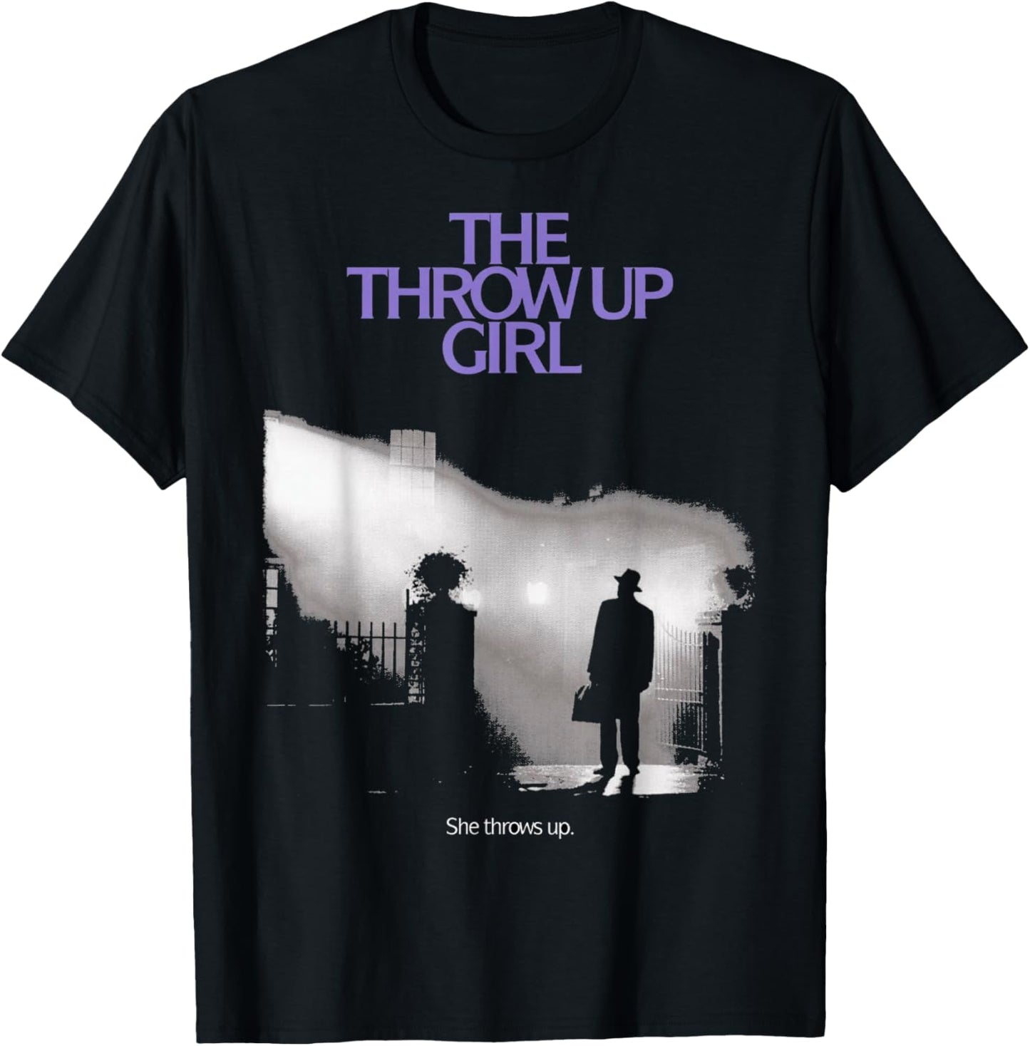 The Throw Up Girl T-Shirt - T-Shirt | Black