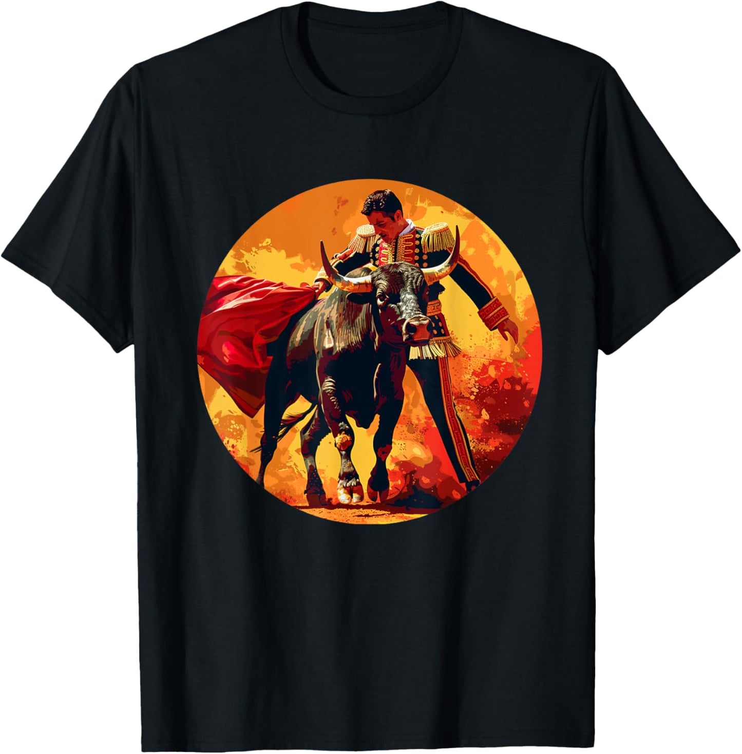 Beautiful Matador Costume for Bulls Fighting Lovers T-Shirt - T-Shirt | Black