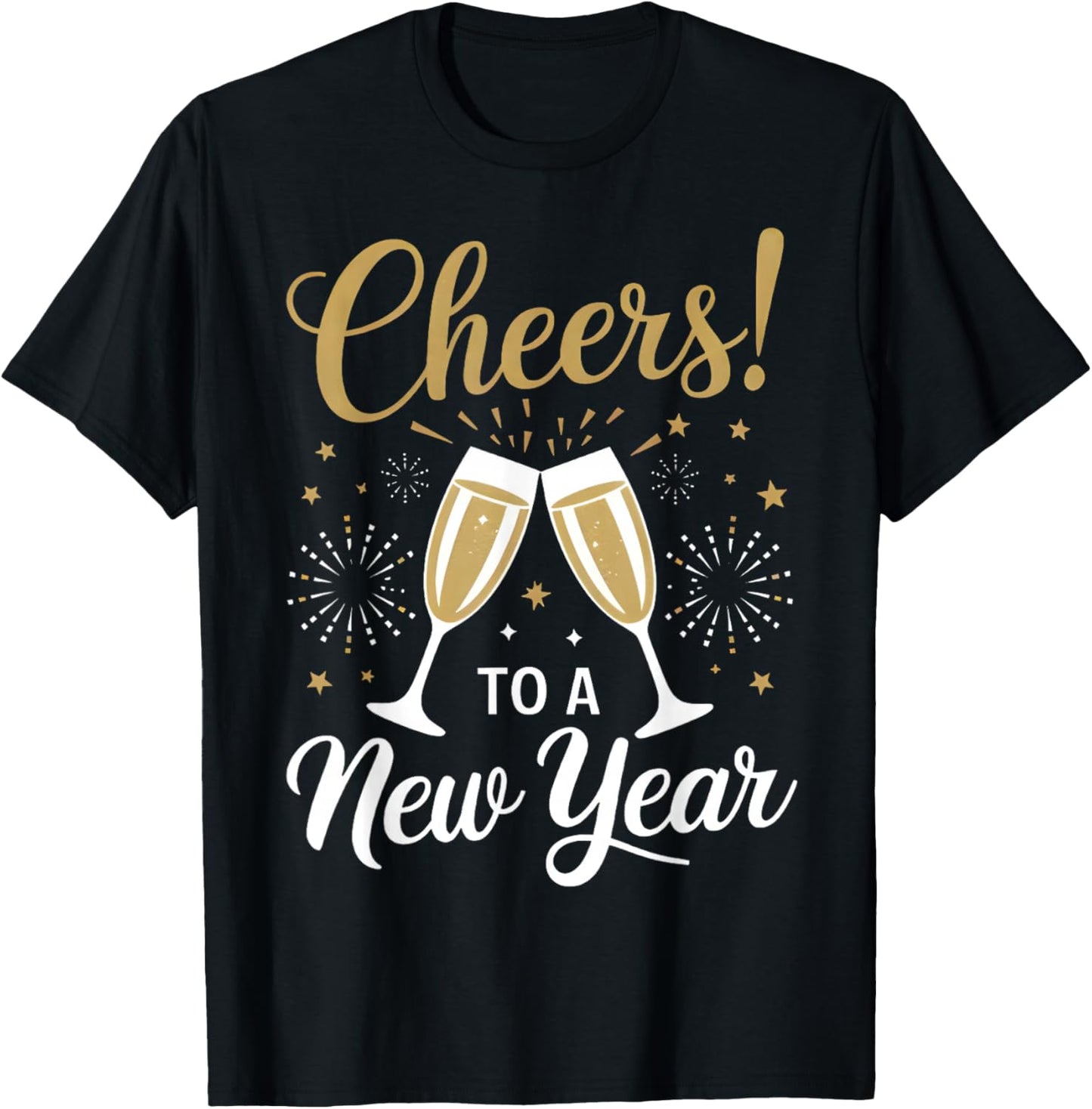 Cheers To A New Year Happy New Year 2026 T-Shirt - T-Shirt | Black