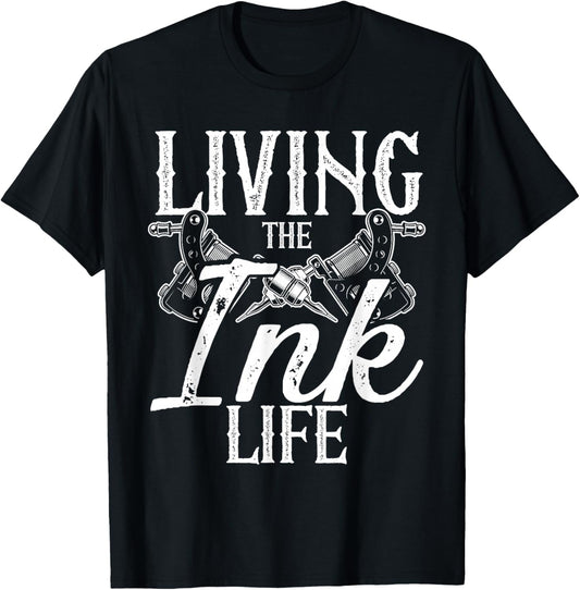 Vintage Tattoo Art Ink Style Body Art Inked T-Shirt - T-Shirt | Black