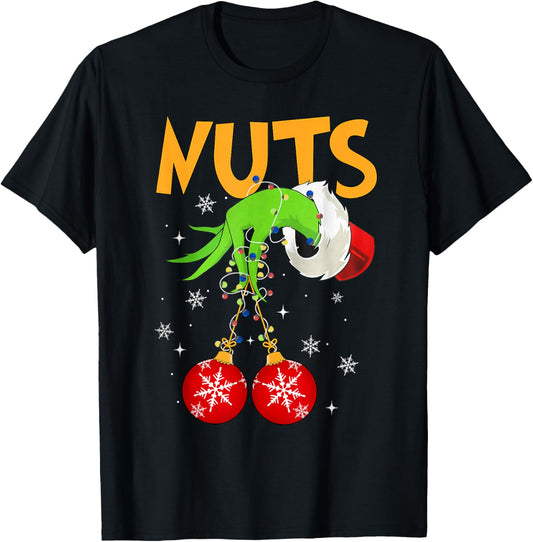 Chest Nuts Matching Chestnuts Christmas Snow Couples Men T-Shirt - T-Shirt | Black