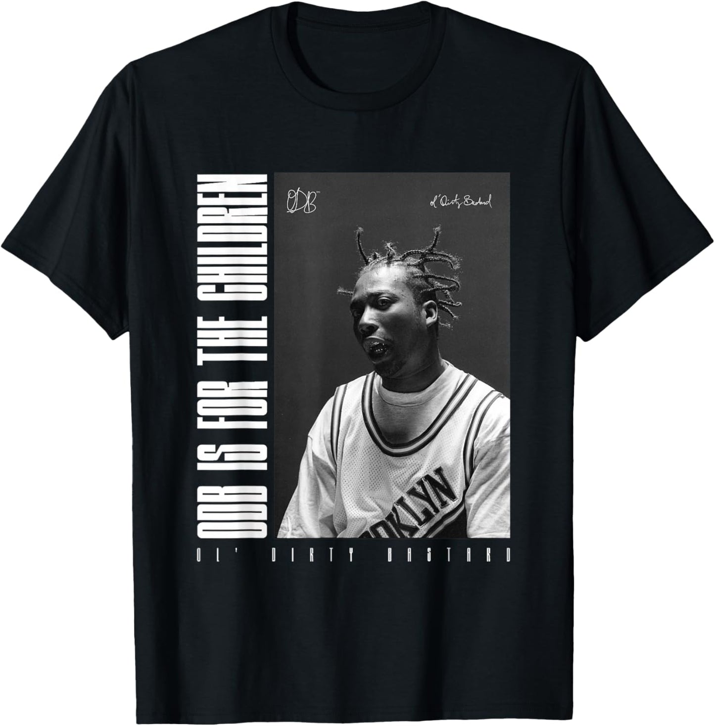 Ol' Dirty Bastard ODB Is For The Children T-Shirt - T-Shirt | Black