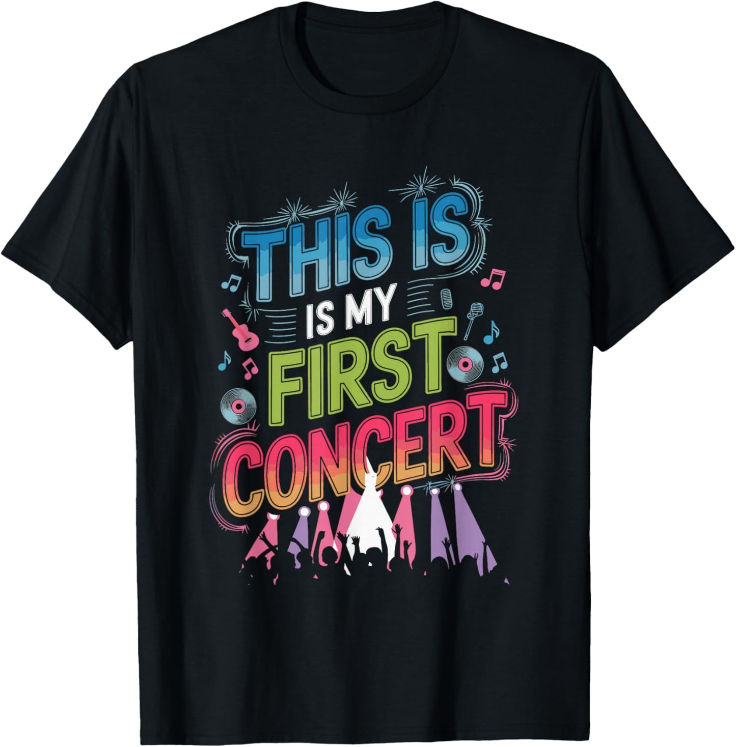 This Is My First Concert T-Shirt - T-Shirt | Black