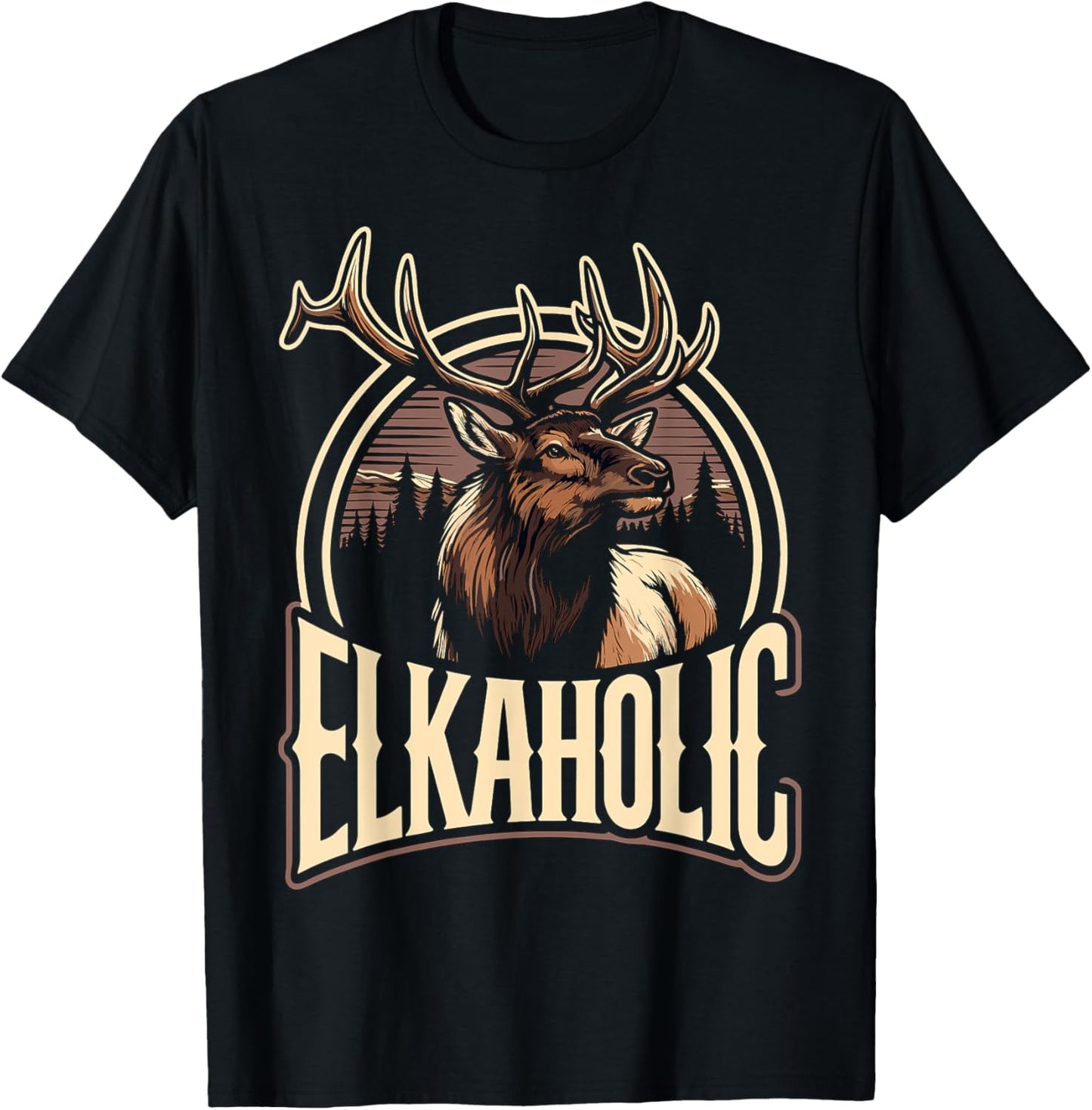 Elk Elkaholic T-Shirt - T-Shirt | Black