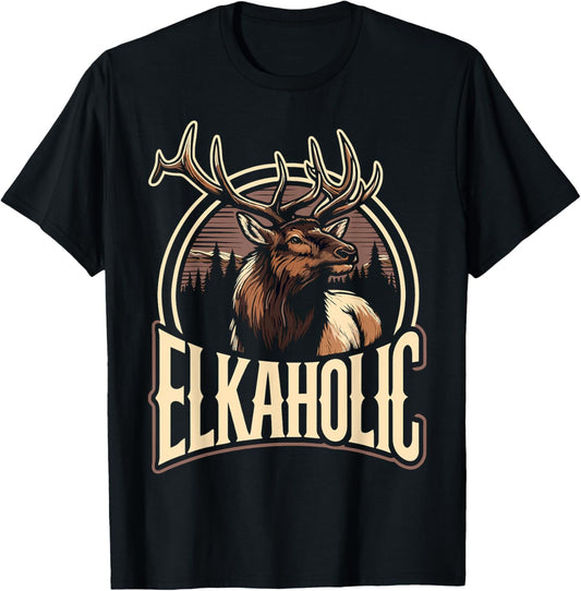 Elk Elkaholic T-Shirt - T-Shirt | Black
