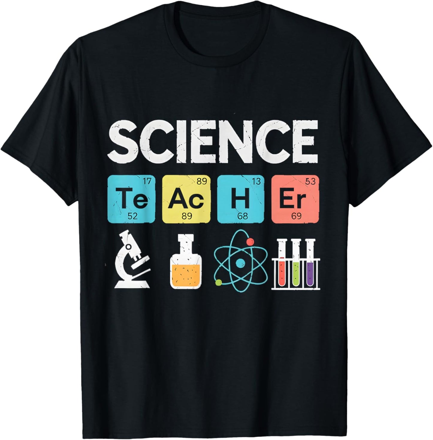 Funny Elements Periodic Table Science Teacher T-Shirt - T-Shirt | Black