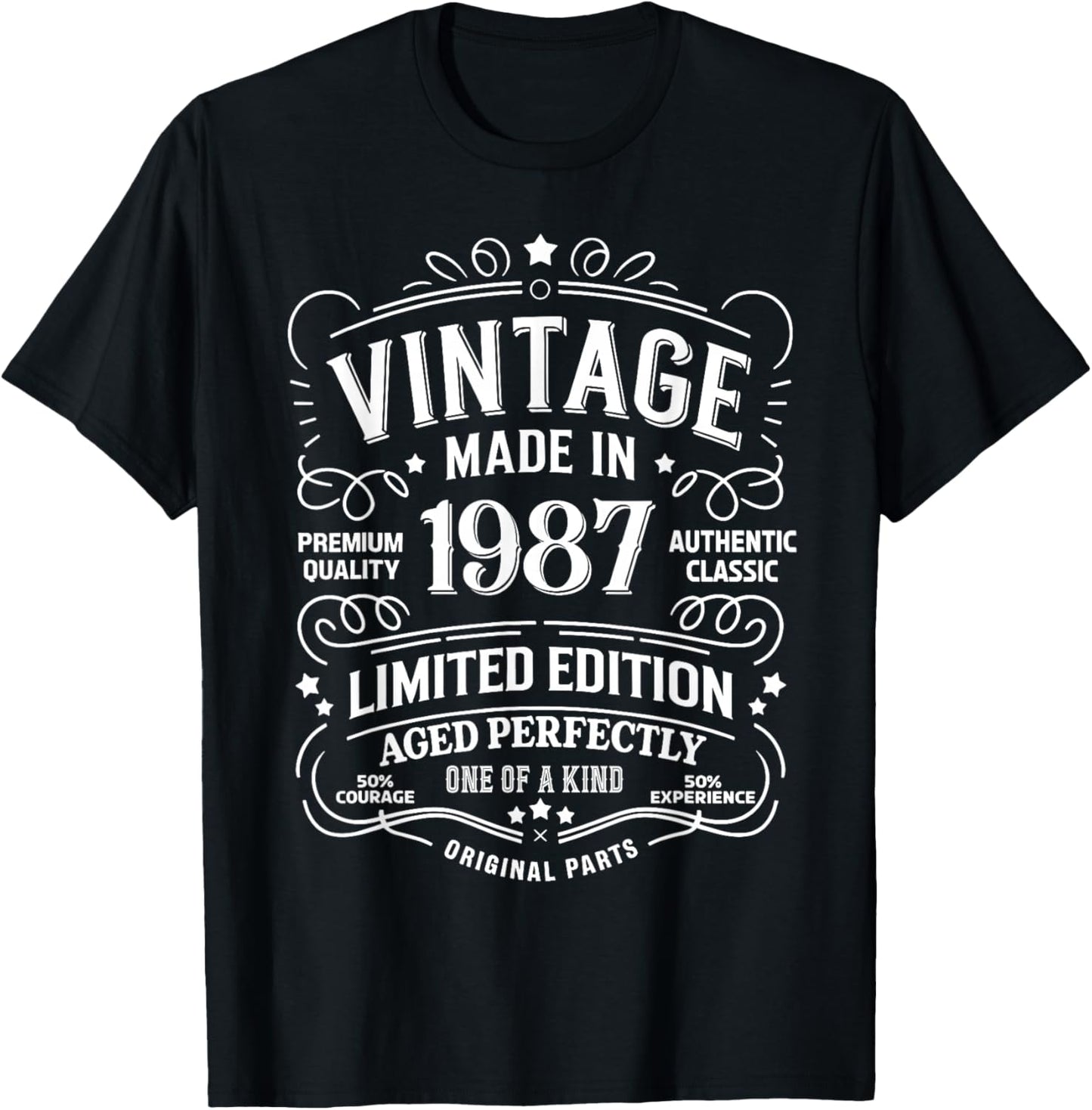 38th Birthday 1987 Birthday Gifts Women T-Shirt - T-Shirt | Black