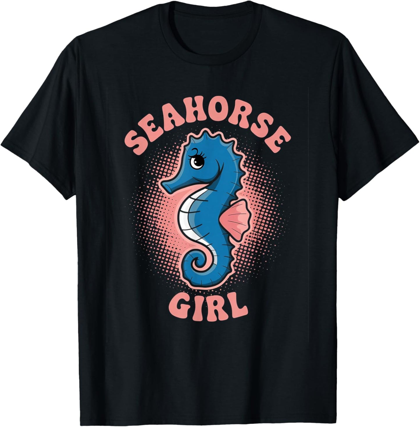 Seahorse Girl Seahorse Lover Funny Halloween Costume T-Shirt - T-Shirt | Black