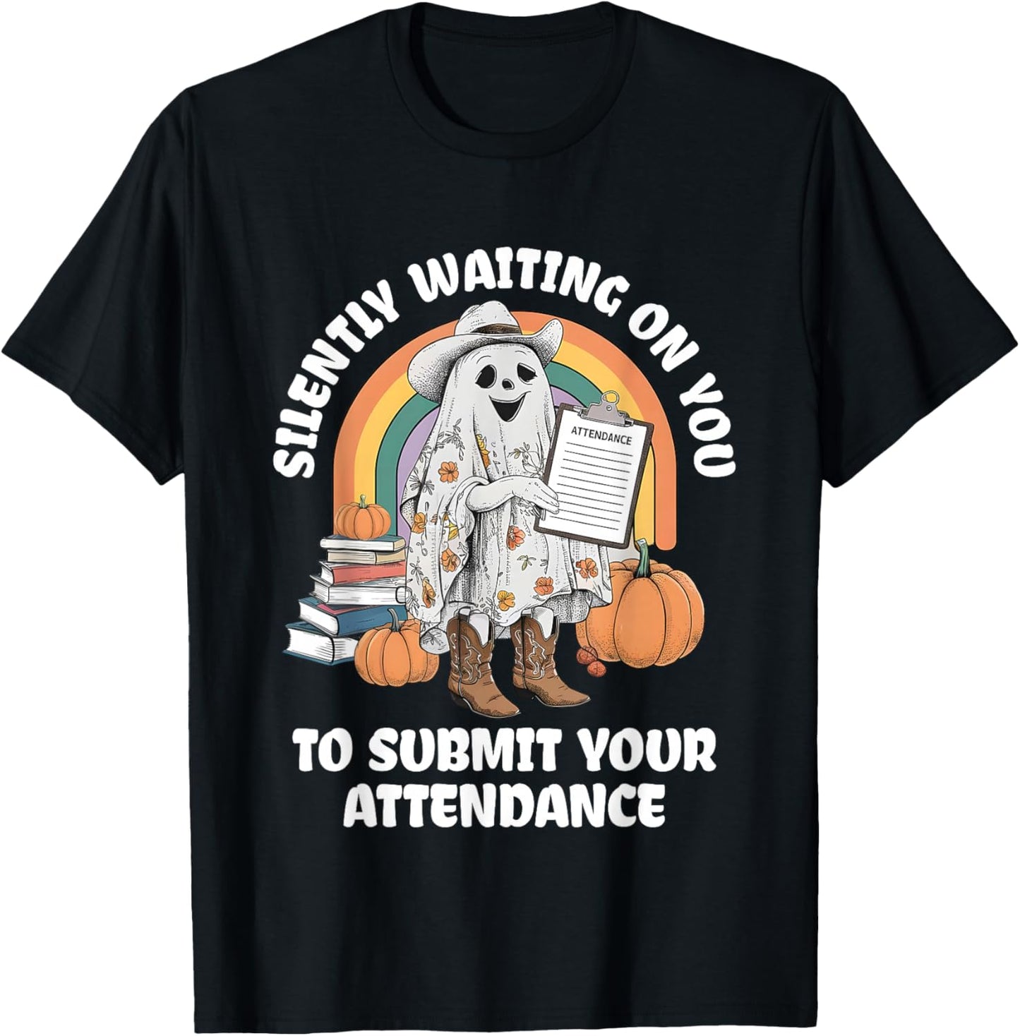 Silently Waiting On You To Submit Your Attendance Outfit T-Shirt - T-Shirt | Black