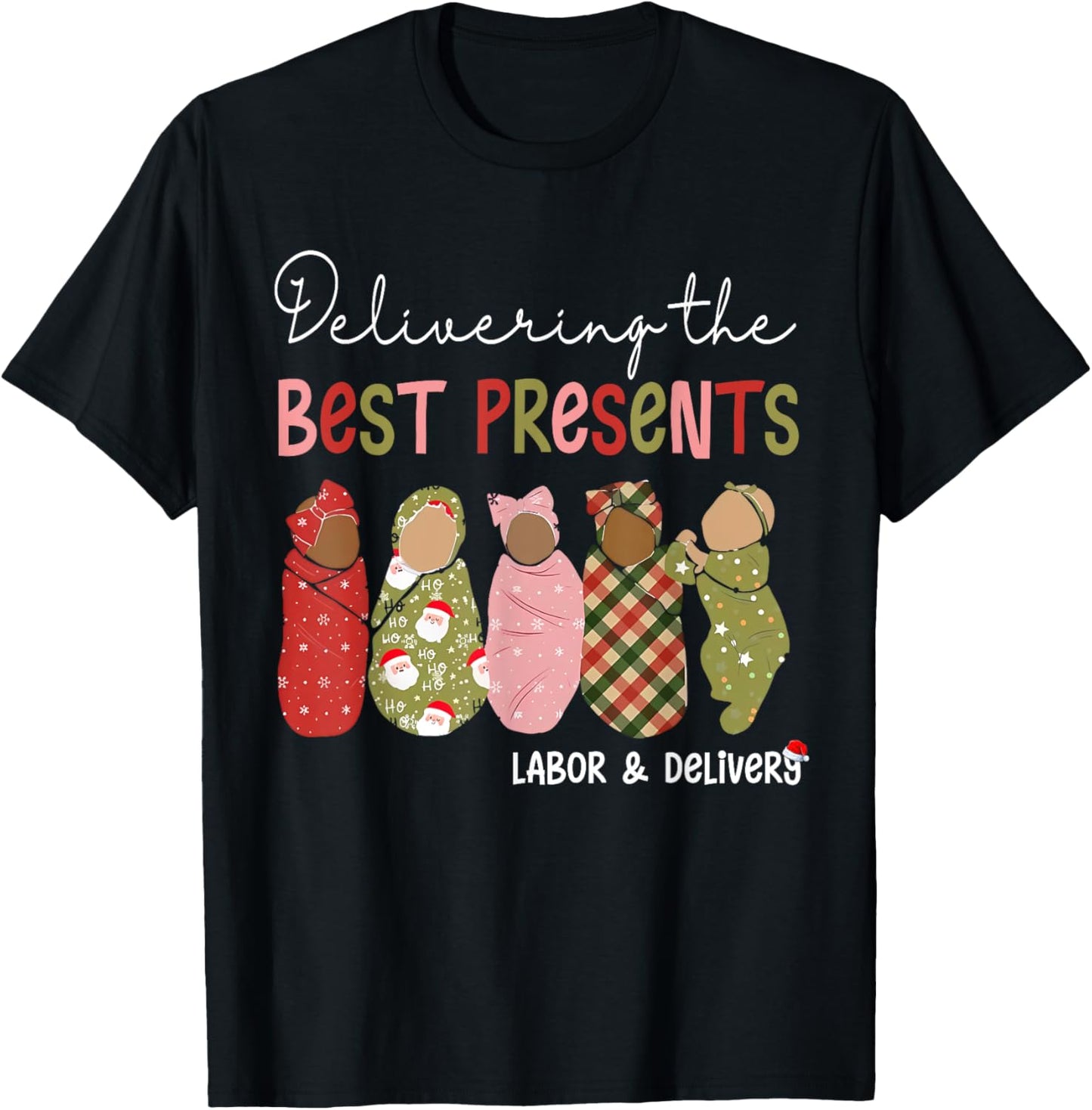 Labor and Delivery L&D Nurse Costume - -Adults Nurses - Black - Short Sleeve - - Funny Gift Labor and Delivery Nurse T-Shirt - T-Shirt | Black