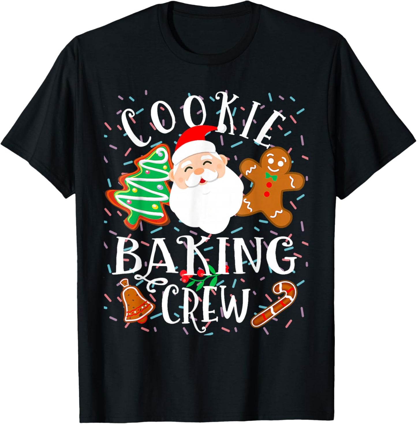 Christmas Cookie Baking Crew Cookie Crew Family Christmas T-Shirt - T-Shirt | Black