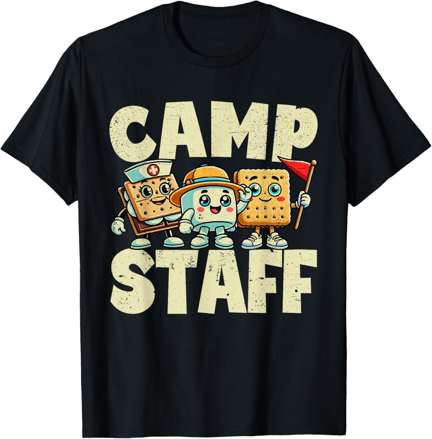 Camp Staff Camping counselor summer camp T-Shirt - T-Shirt | Black