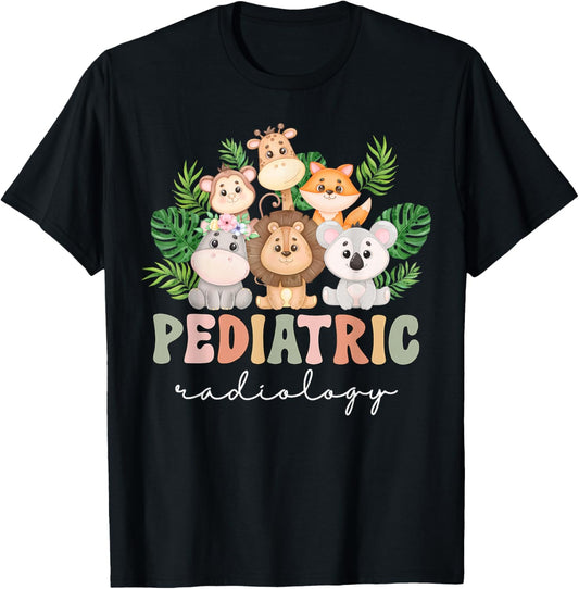 Cute Animals Pediatric Radiology PEDS Radiologist X-ray T-Shirt - T-Shirt | Black