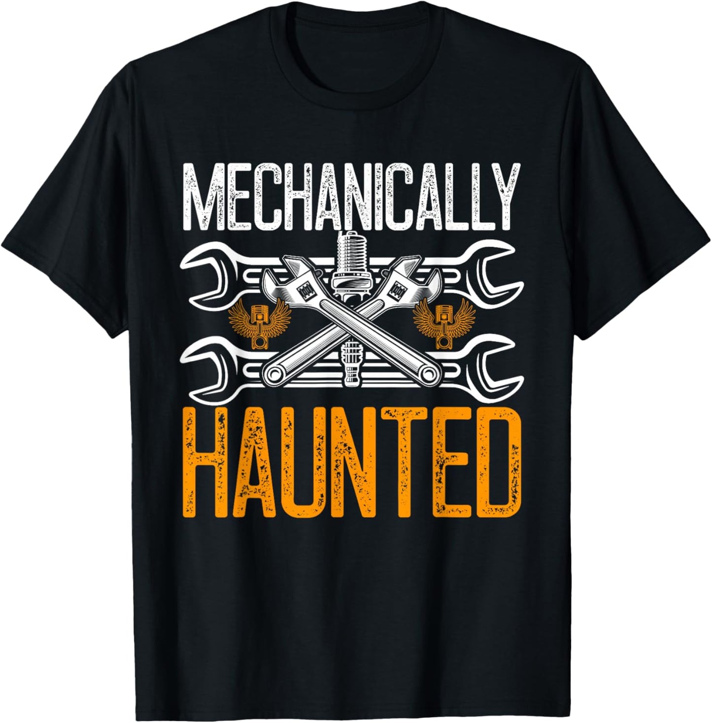 Mechanic Halloween Creepy Car Garage Spooky T-Shirt - T-Shirt | Black