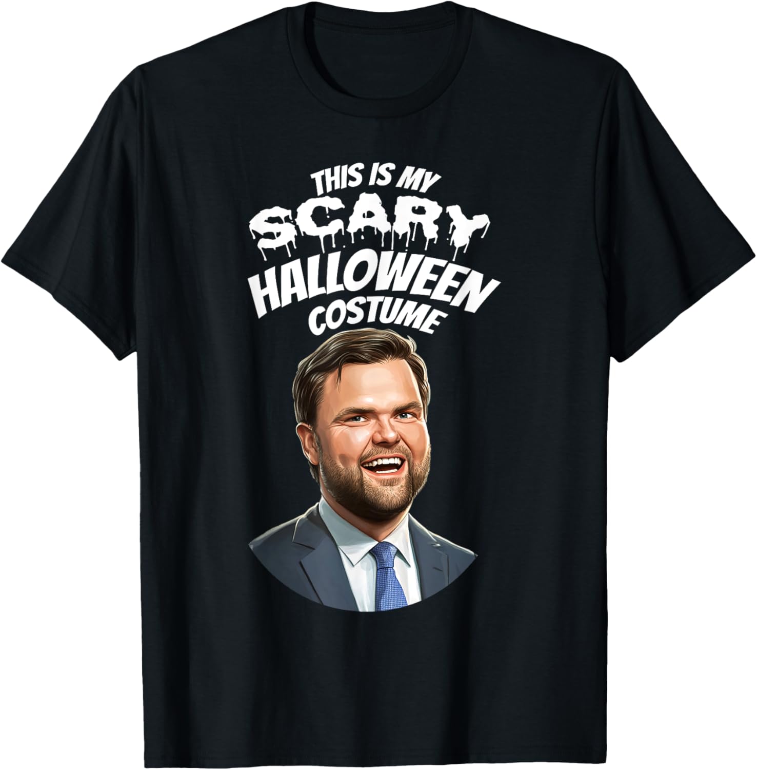 Funny Vance Scary Halloween Gag Vice President Costume Gag T-Shirt - T-Shirt | Black