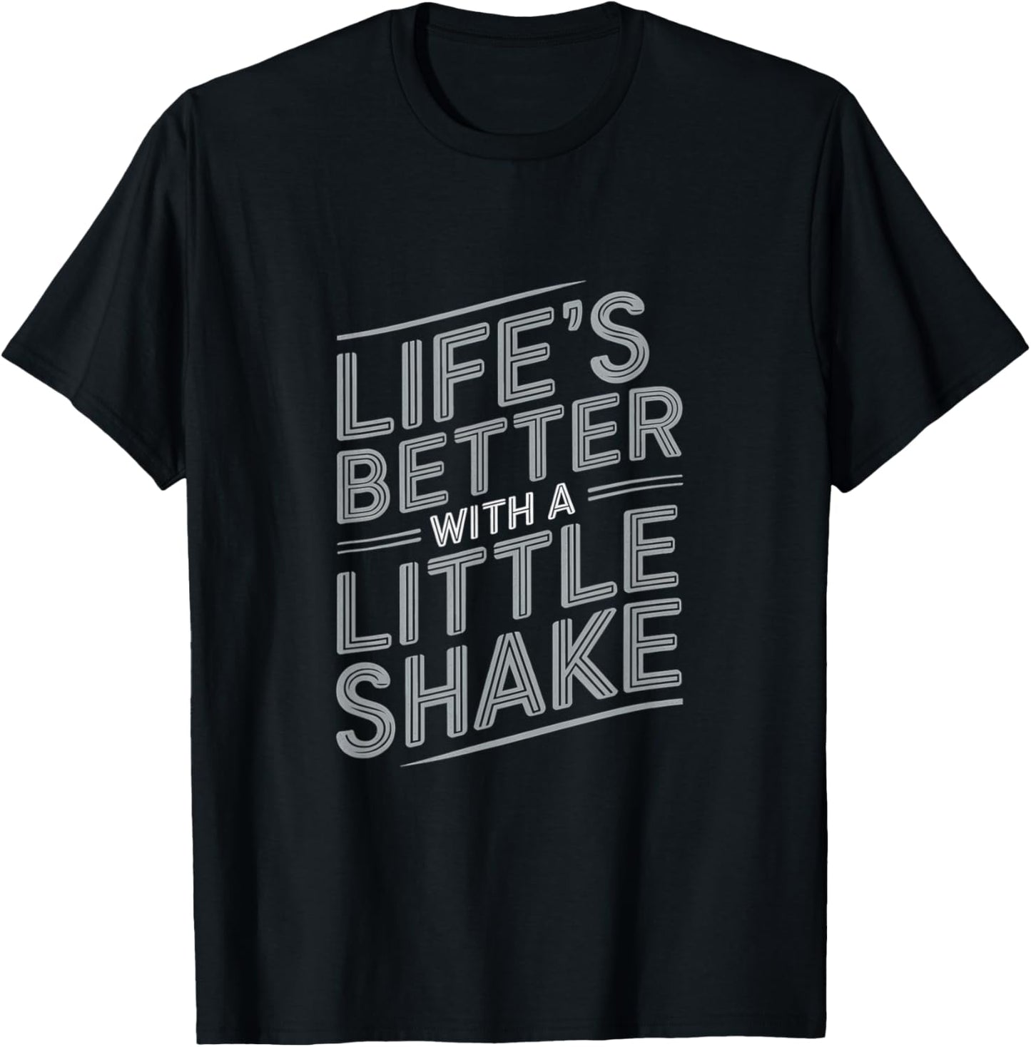 Life’s Better with a Little Shake Parkinson's Awareness T-Shirt - T-Shirt | Black