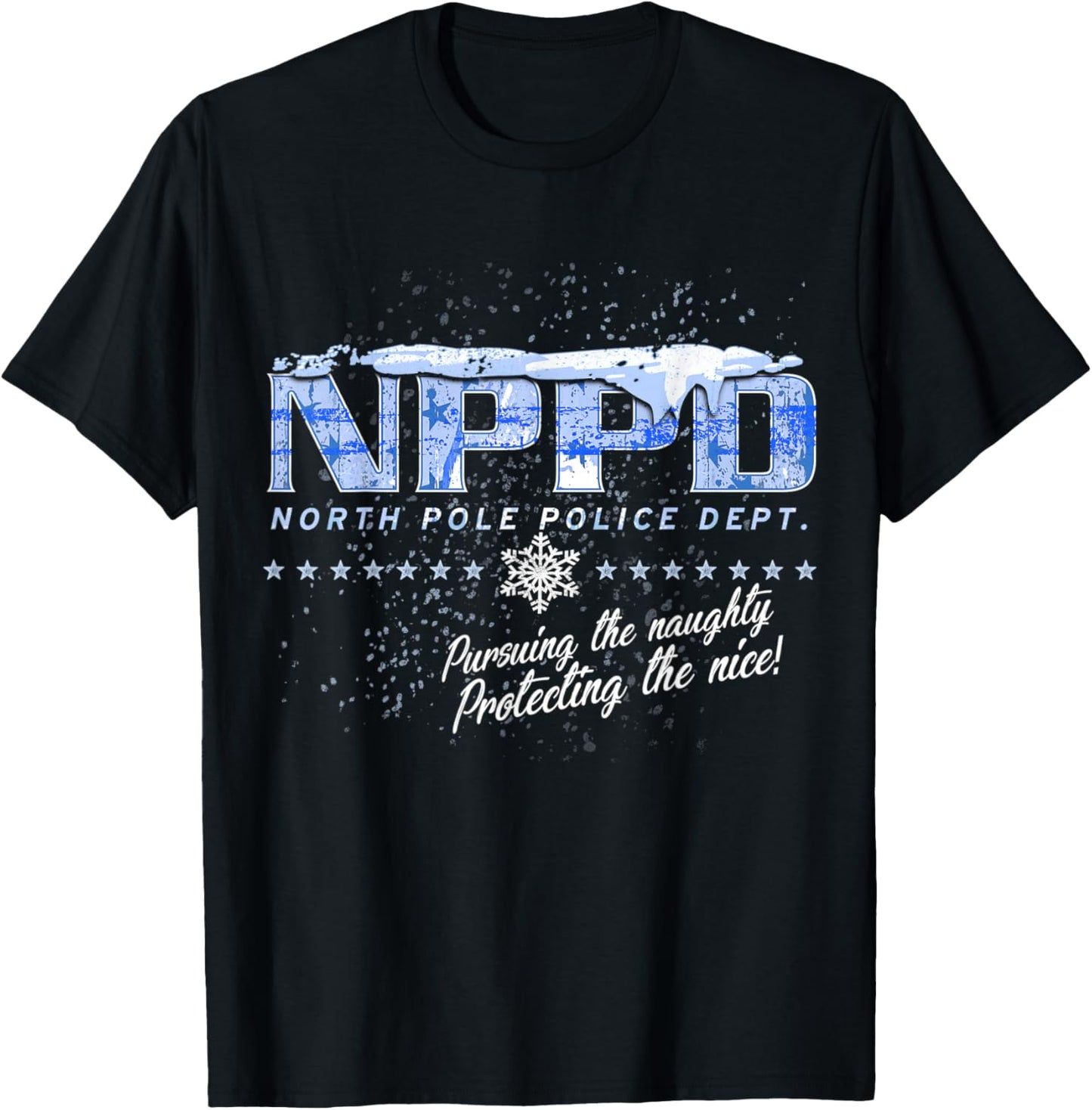 NPPD: North Pole Police Department T-Shirt - T-Shirt | Black