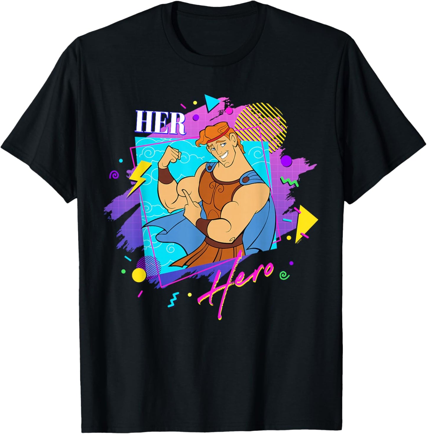 Disney Hercules Valentine’s Day Couples Matching Her Hero T-Shirt - T-Shirt | Black