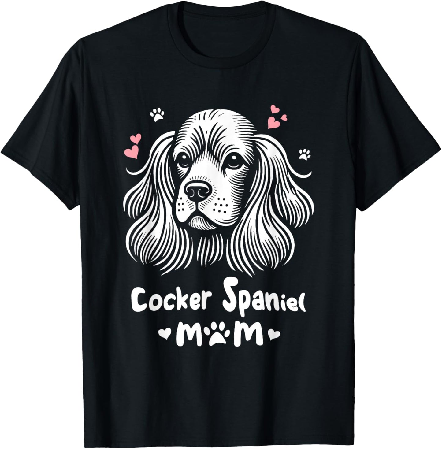 Cocker Spaniel Mom Spaniels T-Shirt - T-Shirt | Black